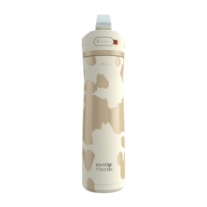 Contigo® x Ally Love Ashland Chill 2.0 Stainless Steel Water Bottle with AUTOSPOUT® Lid, 24oz - Oatmilk [YSB4M] [VUHIO]